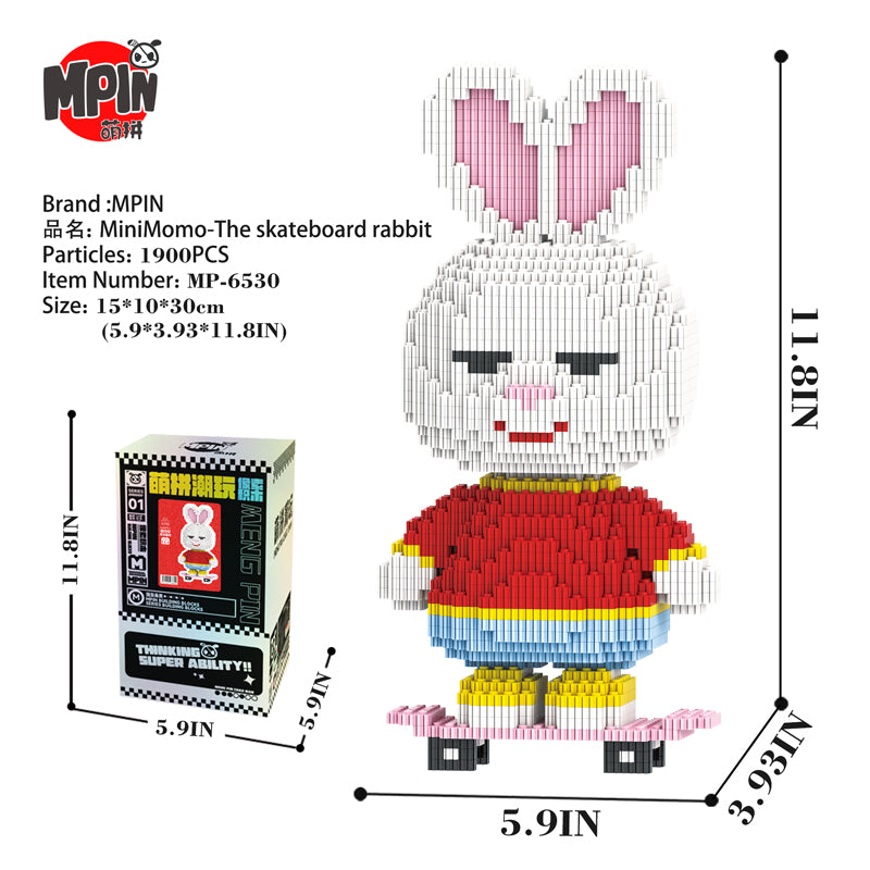 MiniMomo -The Skateboard Rabbit 6530