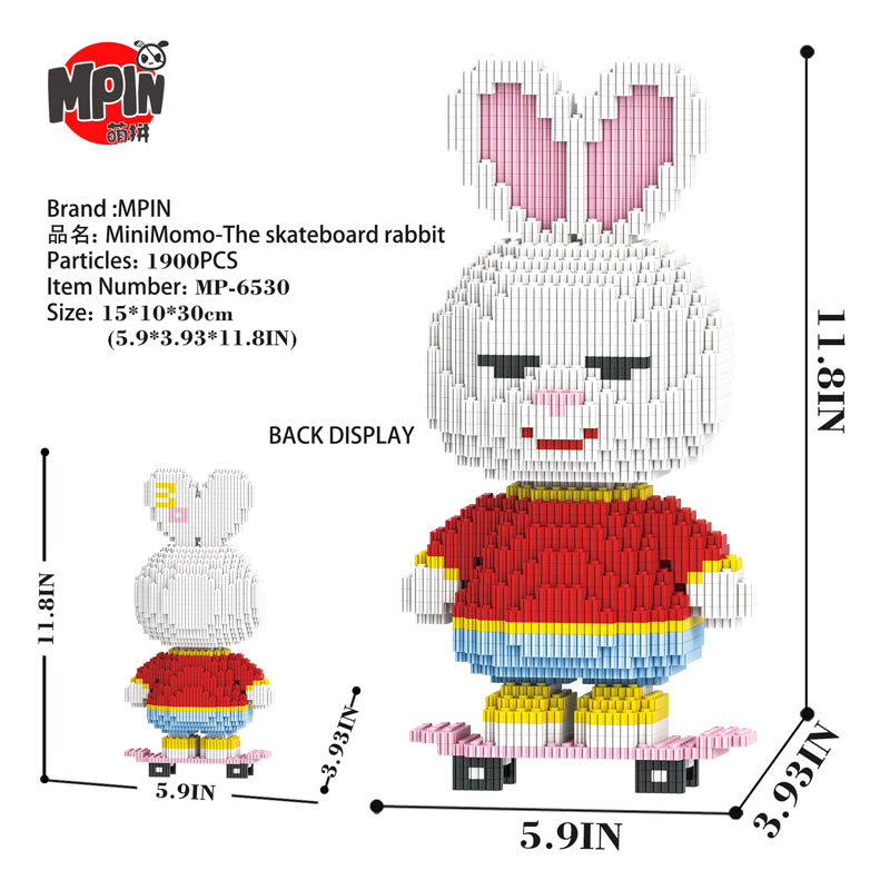 MiniMomo -The Skateboard Rabbit 6530