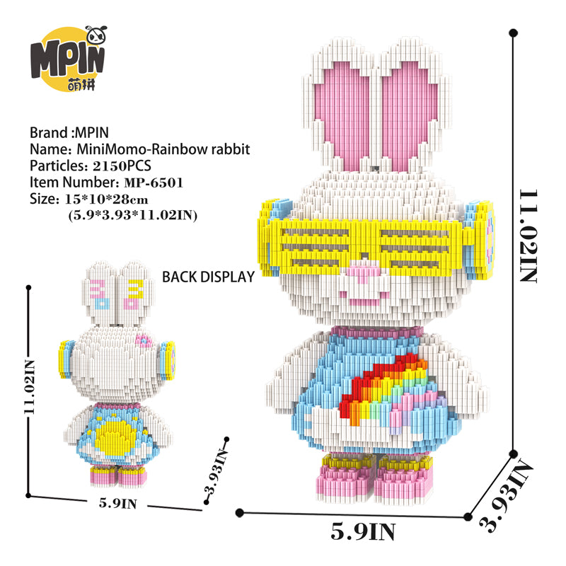 MiniMomo - Rainbow Rabbit 6501