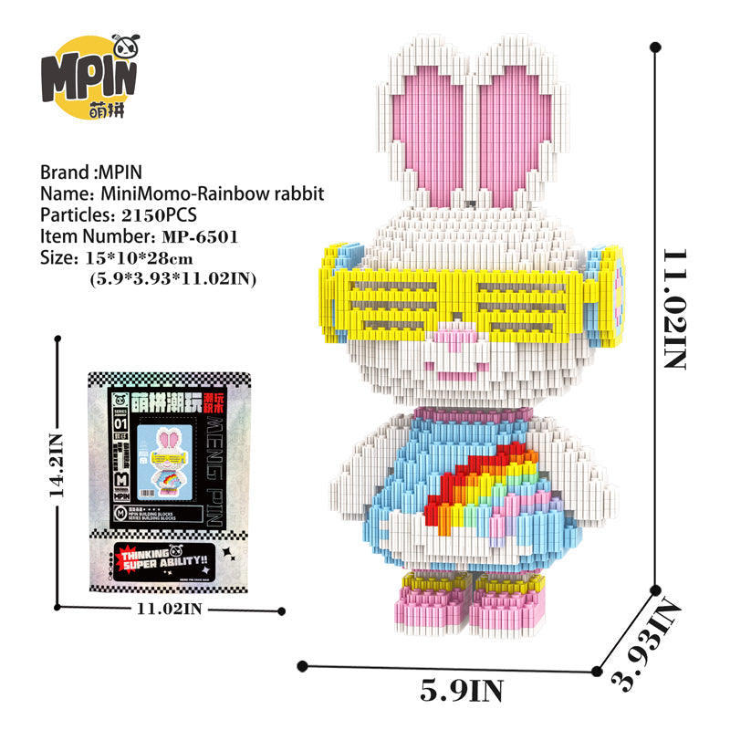 MiniMomo - Rainbow Rabbit 6501