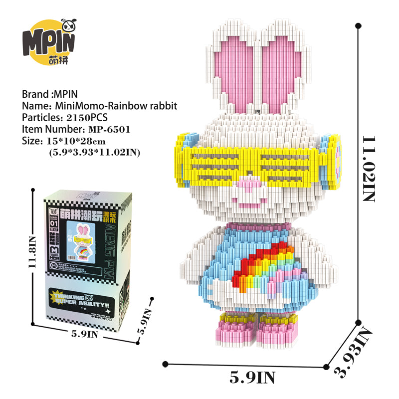 MiniMomo - Rainbow Rabbit 6501