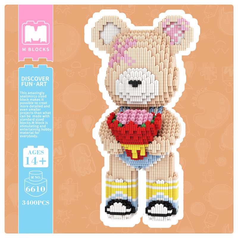 Q Version New Bouquet Bear 6610