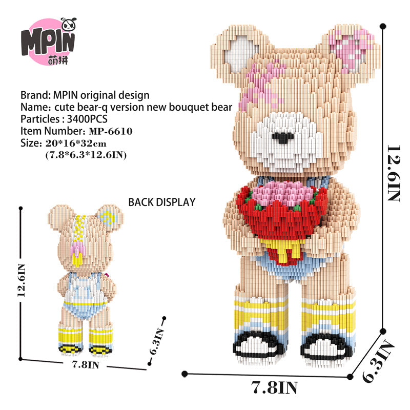 Q Version New Bouquet Bear 6610