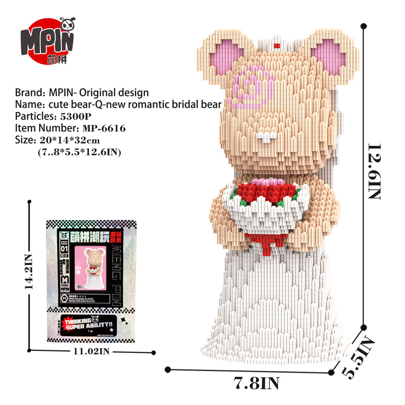 Q Version New Romantic Bridal Bear 6616