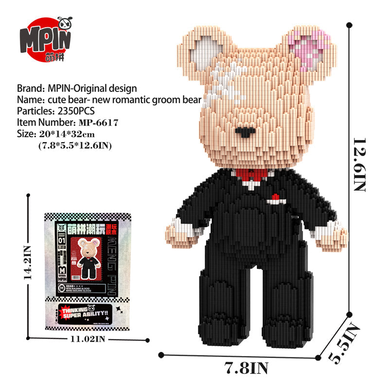 New Romantic Groom Bear 6617