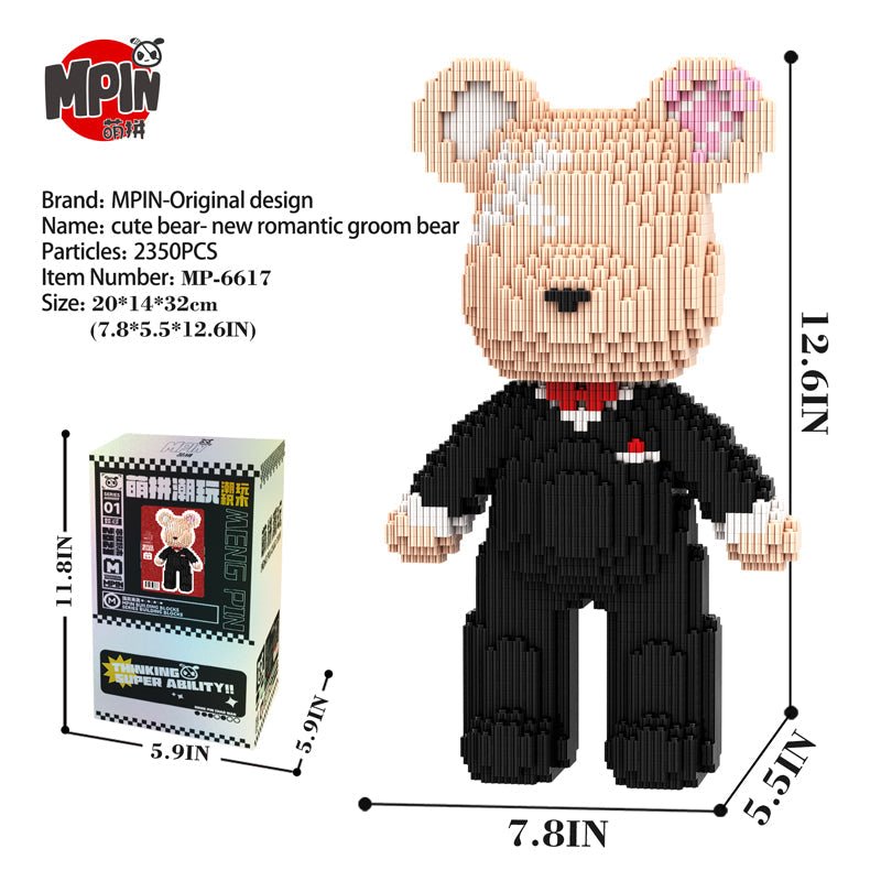 New Romantic Groom Bear 6617