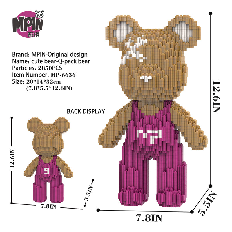 Cute bear Q-pack bear 6636