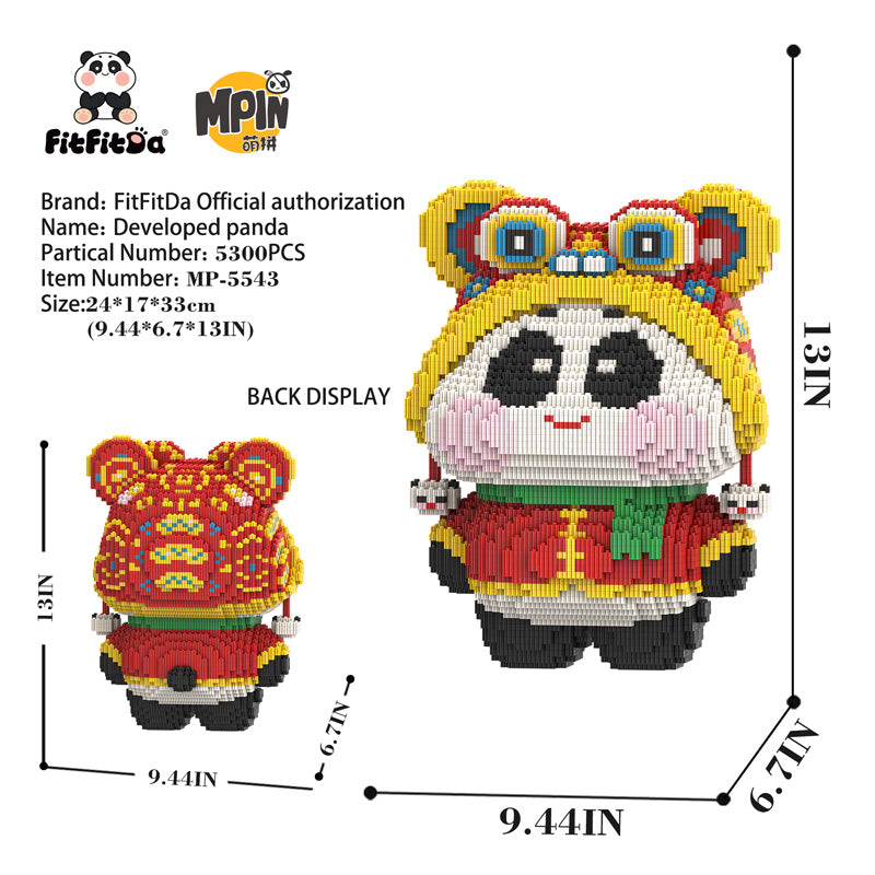 FitFitDa Lion Dance Panda 5543