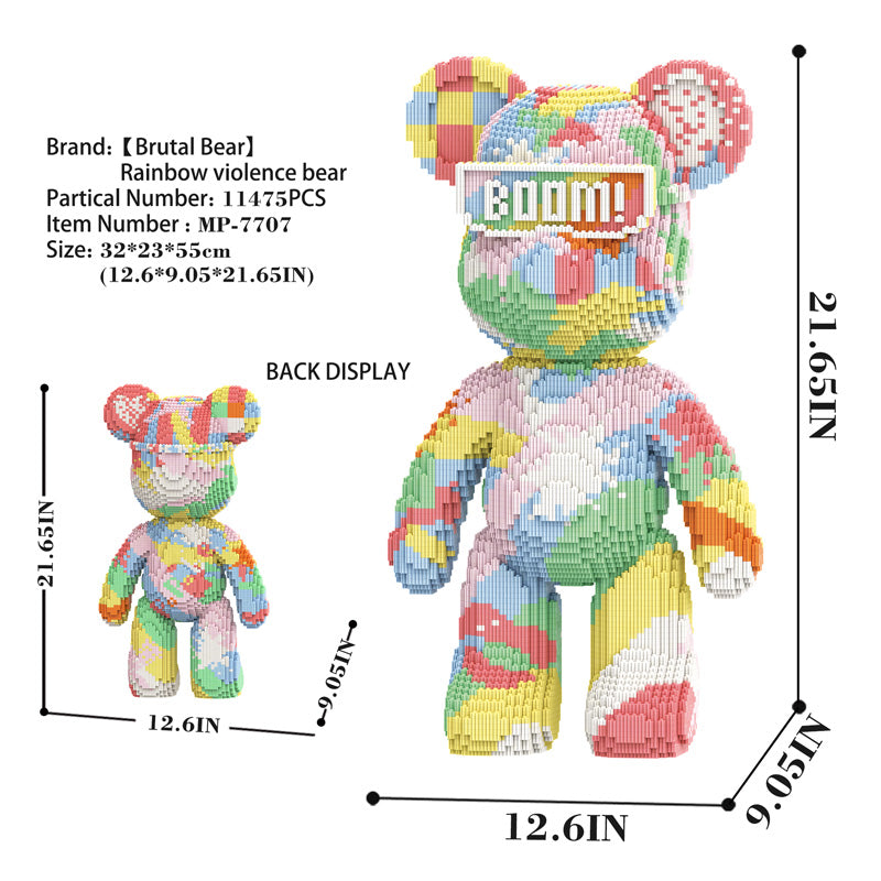 Rainbow Violence Bear 7707