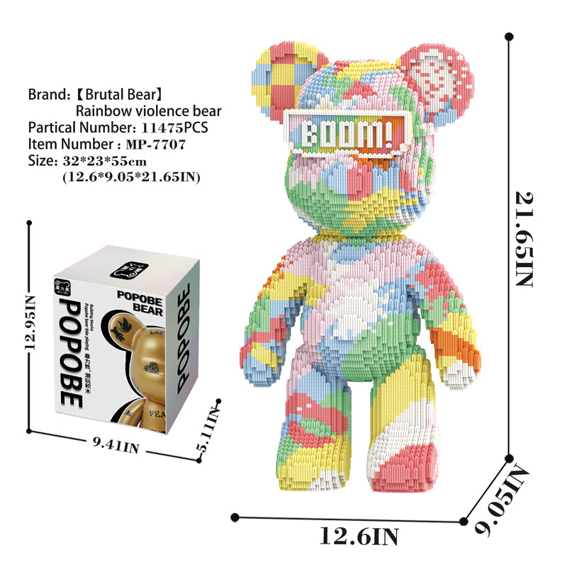 Rainbow Violence Bear 7707