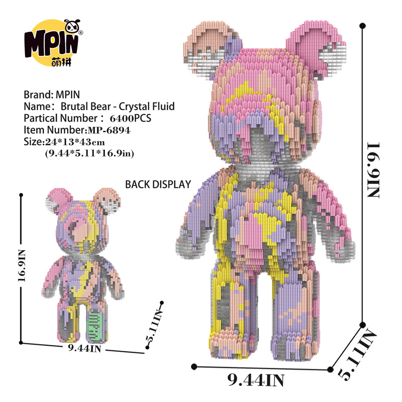 Pink Crystal Bear 6894