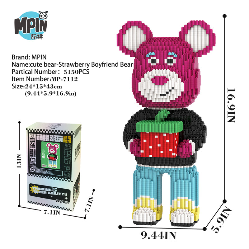 Strawberry Boyfriend Bear 7112