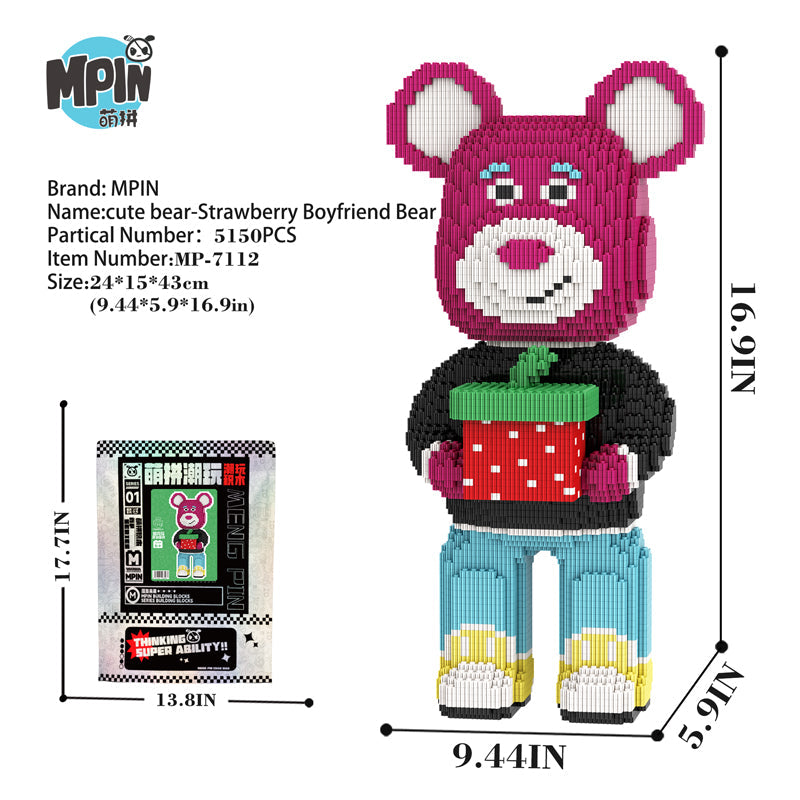 Strawberry Boyfriend Bear 7112