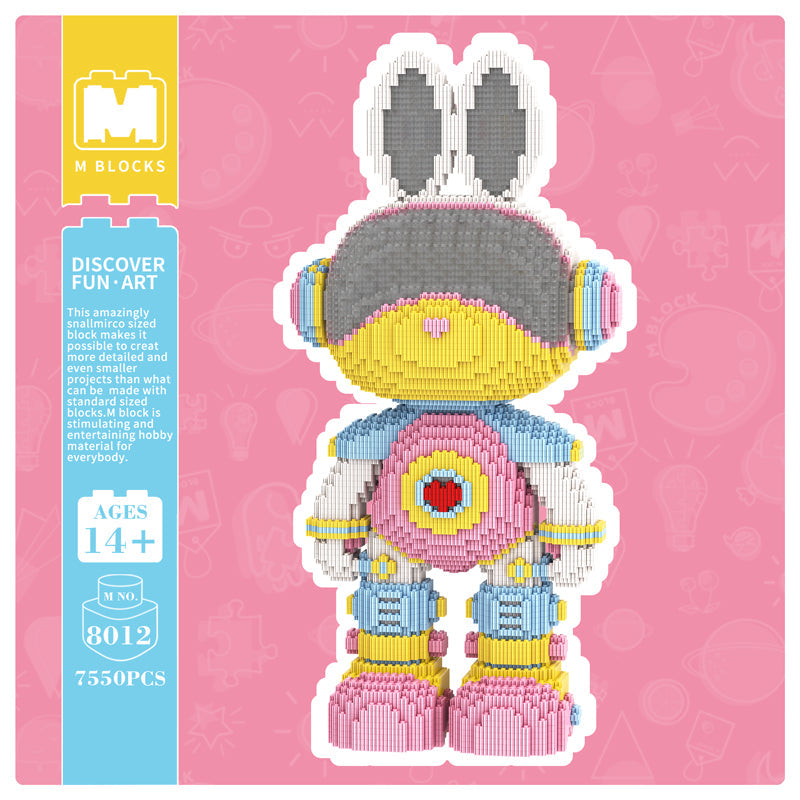 MOMO Bunny-Star Rabbit Girl Building Block Set 8012