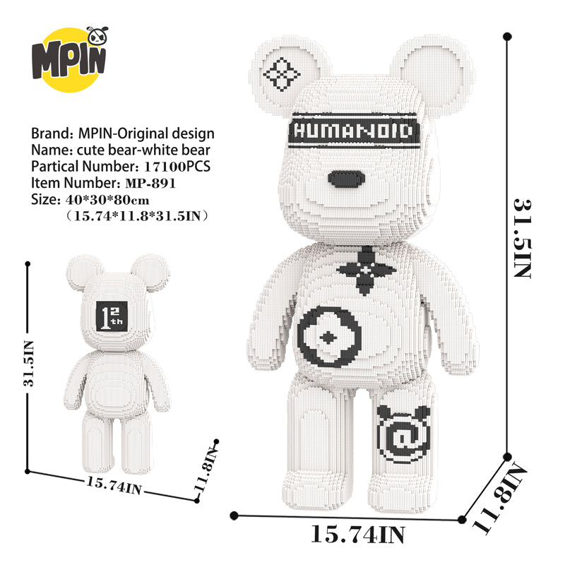 Cute Bear: White Bear 891